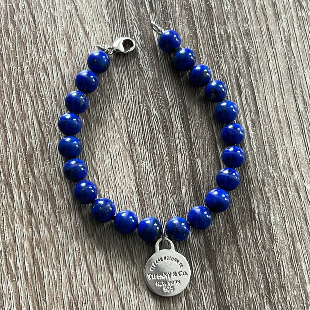 Tiffany & Co. lapis bead‎ bracelet